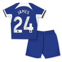 Dječji Nogometni Dres Chelsea Reece James #24 Domaci 2023-24 Kratak Rukav (+ Kratke hlače)